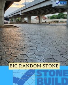 BIG RANDOM STONE ลายหินกลมขนาดใหญ่ จัดวางในรูปแบบ Freeform ทำให้สามารถ เลือกไปใช้ในพื้นที่ส่วนต่างๆได้ง่าย ไม่ว่าจะเป็นพื้นทางเดินที่โค้งไปมา หรือวงเวียน วงกลม ที่ไม่ต้องการแนวพื้นให้เป็นจุดนำสายตา