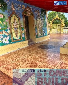 ตัวอย่างงาน Pattern : Slate tile 60x60 
Color : Sc021